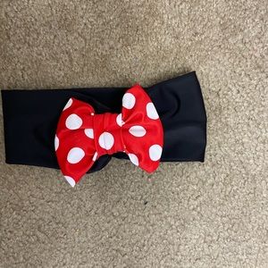 ✨Minnie Mouse Headband Original Disney Red and White Bow with Black Head…